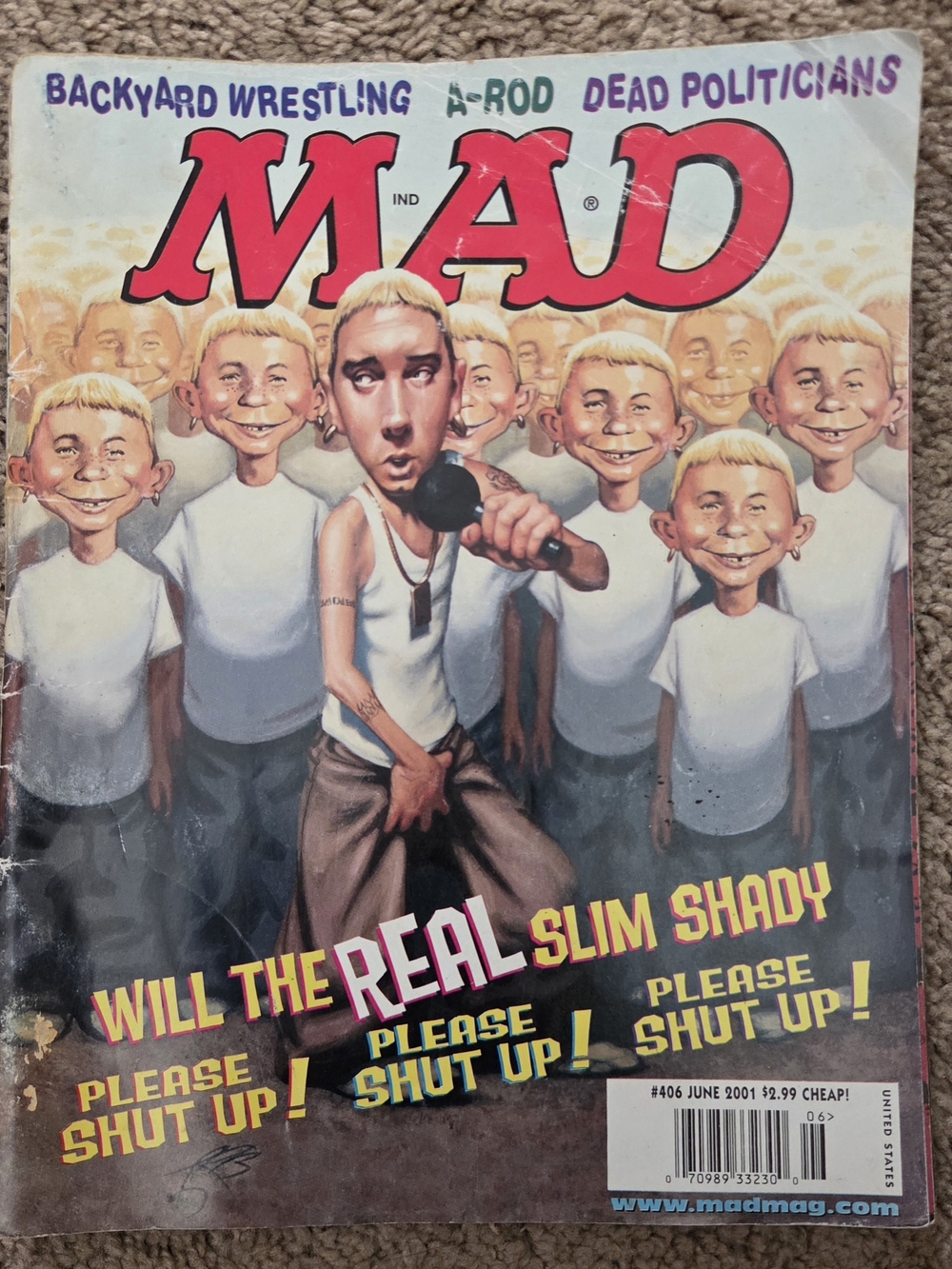 Magazine June 2001 Cover - Slim Shady Illustration